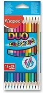 Pastelky trojboké Duo 24 farieb 12 ks MAPED Color'Peps - cena, srovnání