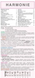 Harmonie - nauka o hudební harmonii, skladacia karta