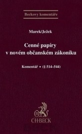 Cenné papíry v novém občanském zákoníku, komentář