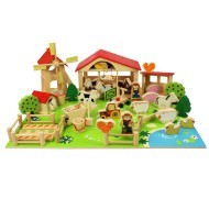 Bigjigs Toys Veľká drevená farma - cena, srovnání