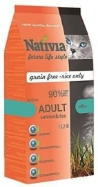 Nativia Cat Adult Salmon & Rice Active 10kg