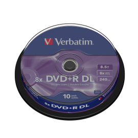 Verbatim 43666 DVD+R DL 8.5GB 10ks