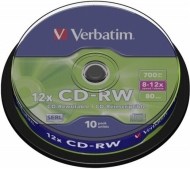 Verbatim 43480 CD-RW 700MB 10ks - cena, srovnání