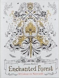 Enchanted Forest - 12 Colour-in Notecard