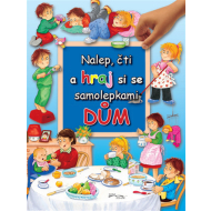 Dům - Nalep, čti a hraj si se samolepkami - cena, srovnání