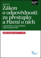 Zákon o odpovědnosti za přestupky a řízení o nich - cena, srovnání