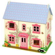 Bigjigs Ružový detský domček pre bábiky - cena, srovnání