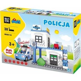 Blocki Mubi Policejní stanice 38 dílů se světlem a zvukem