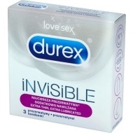 Durex Invisible Extra Thin 3ks - cena, srovnání