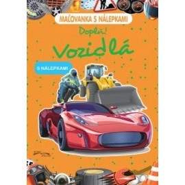 Maľovanka s nálepkami - Vozidlá
