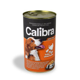 Calibra Dog konzerva morka + kuracie + cestoviny v želé 1240g