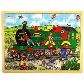 Bigjigs Drevené puzzle – Vlak