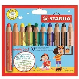 Stabilo Woody 10 farieb