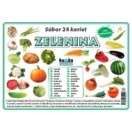 Súbor 24 kariet - zelenina - cena, srovnání