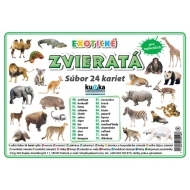 Súbor 24 kariet - zvieratá (exotické) - cena, srovnání