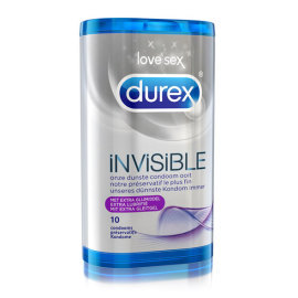 Durex Invisible Extra Lubricated 10ks