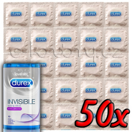 Durex Invisible Extra Lubricated 50ks