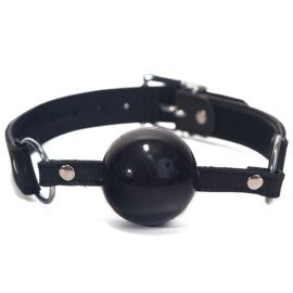 Devil Sticks Silicone Ball Gag - Silikónový kolík s koženým remienkom