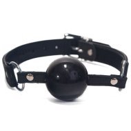 Devil Sticks Silicone Ball Gag - Silikónový kolík s koženým remienkom - cena, srovnání