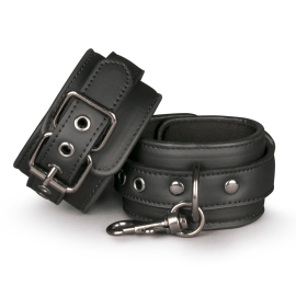 Easytoys Fetish Collection Black Leather Handcuffs