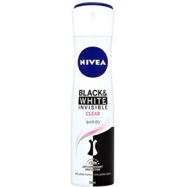 Nivea Black & White Invisible Clear Sprej 150ml