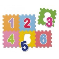 Chicco Penové puzzle Čísla 30x30cm 6ks - cena, srovnání