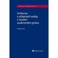 Smlouva o přepravě osoby v novém soukromém právu