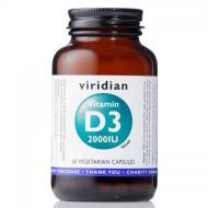 Viridian Vitamín D3 2000IU 60tbl