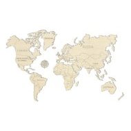Wooden City Drevená mapa sveta na stenu L - cena, srovnání