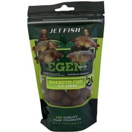 Jet Fish Boilie Legend Bioenzym Fish + Losos/Asafoetida 24mm 250g