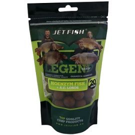 Jet Fish Boilies Legend Bioenzym, Fish + Losos/Asafoetida 20mm 250g