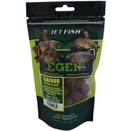 Jet Fish Boilies Legend, Seafood + Slivka/Cesnak 20mm 250g