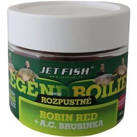 Jet Fish Rozpustné boilies Legend, Robin Red + Brusnica 20mm 150g