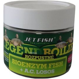 Jet Fish Rozpustné boilies Legend, Bioenzym Fish + Losos/Asafoetida 20mm 150g