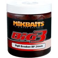 Mikbaits Legends Boilie v dipe BigB Broskyňa Black pepper 24mm 250ml - cena, srovnání