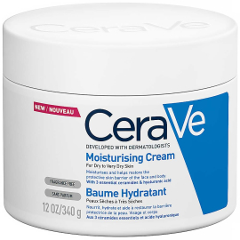 Cerave Moisturizers hydratačný krém na tvár a telo pre suchú až veľmi suchú pokožku 340g