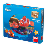 Dino Drevené kocky Nemo 12ks