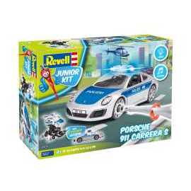 Revell Junior Kit auto 00818 - Porsche 911 Police (světelné a zvukové efekty)