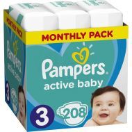 Pampers Active Baby 3 208ks - cena, srovnání