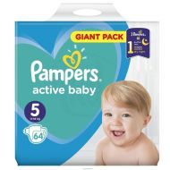 Pampers Active Baby Dry 5 64ks - cena, srovnání