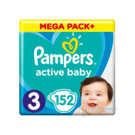 Pampers Active Baby 3 152ks - cena, srovnání
