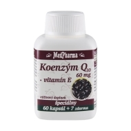 MedPharma Koenzým Q10 60mg + Vitamín E 67tbl - cena, srovnání