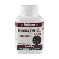 MedPharma Koenzým Q10 60mg + Vitamín E 67tbl - cena, srovnání