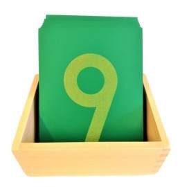Montessori Šmirglové číslice s krabičkou