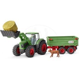 Schleich Traktor s vlekom