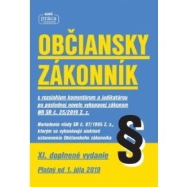 Občiansky zákonník – XI. novelizované vydanie platný od 1. júla 2019