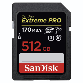 Sandisk SDXC Extreme Pro UHS-I U3 512GB