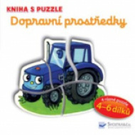 Dopravní prostředky - Kniha s puzzle - cena, srovnání