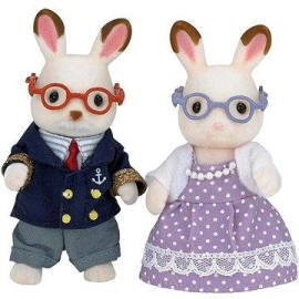 Sylvanian Sylvánske rodiny Babička a deduško čokoládové králiky