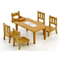 Sylvanian Families Nábytok - jedálenský stôl so stoličkami - cena, srovnání